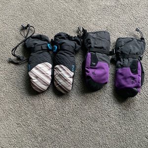 Dakine and Gordini ski mittens